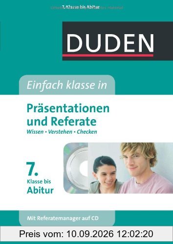 Duden Einfach klasse in Präsentationen und Referate: ab der 7. Klasse