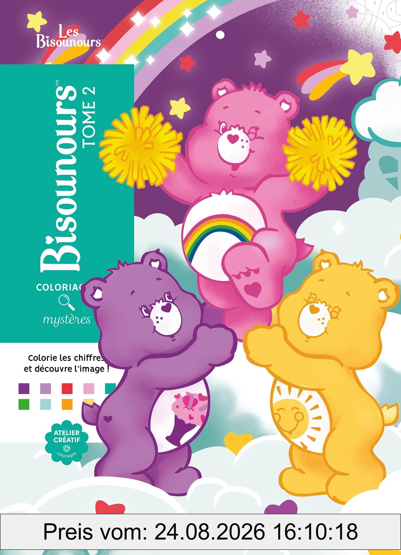 Coloriages Mystères : Bisounours Tome 2 : Coloriez les chiffres et découvrez l'image