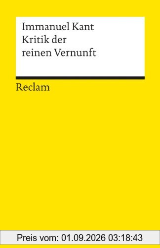 Kritik der reinen Vernunft