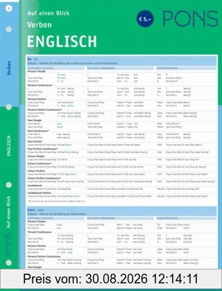 PONS Verben auf einen Blick. Englisch