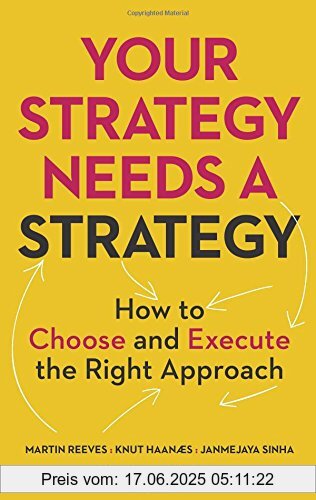 Binding : Gebundene Ausgabe, Label : Harvard Business Review Press, Publisher : Harvard Business Review Press, medium : Gebundene Ausgabe, numberOfPages : 272, publicationDate : 2015-06-09, authors : Martin Reeves, Knut Haanaes, Janmejaya Sinha, languages : english, ISBN : 1625275862