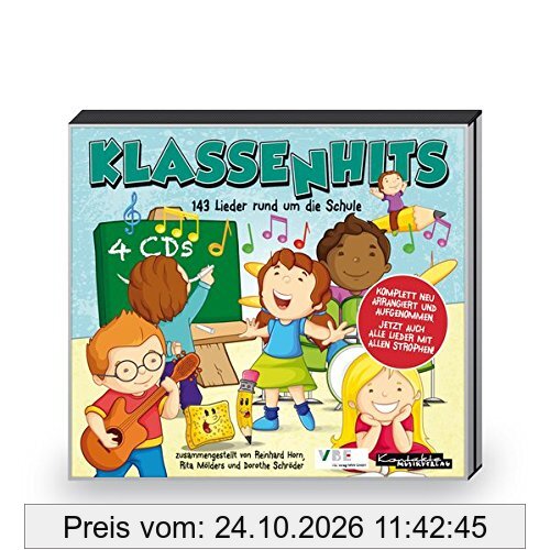 KlassenHits: 143 Lieder rund um die Schule (4-CD-Paket)
