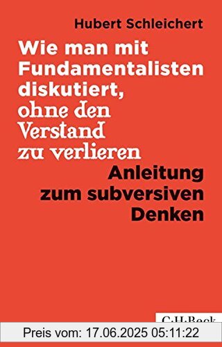 Binding : Taschenbuch, Edition : 10, Label : C.H.Beck, Publisher : C.H.Beck, medium : Taschenbuch, numberOfPages : 196, publicationDate : 2019-05-06, authors : Hubert Schleichert, ISBN : 3406741215