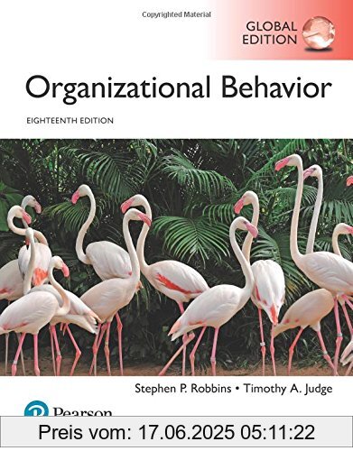 Binding : Taschenbuch, Edition : 18 ed, Label : Pearson, Publisher : Pearson, medium : Taschenbuch, numberOfPages : 776, publicationDate : 2018-05-29, authors : Robbins, Stephen P., Judge, Timothy A., ISBN : 129225923X
