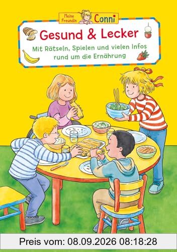 Conni Gelbe Reihe (Beschäftigungsbuch): Gesund & lecker: Mit Rätseln, Spielen und vielen Infos rund um die Ernährung | Tipps und Fakten über Lebensmittel für Kinder ab 4