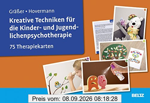 Kreative Techniken für die Kinder- und Jugendlichenpsychotherapie: 75 Therapiekarten. Kartenset mit 75 Bildkarten und 36-seitigem Booklet. Mit Online-Material