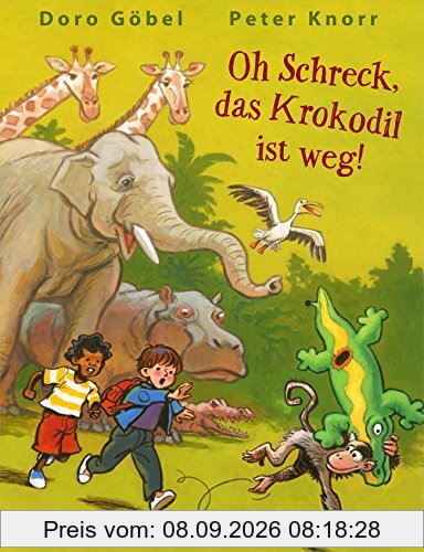 Oh Schreck, das Krokodil ist weg: vierfarbiges Bilderbuch
