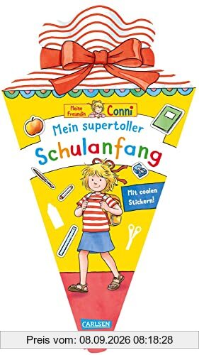 Conni Gelbe Reihe (Beschäftigungsbuch): Schultüte: Mein supertoller Schulanfang: Mit Stickern