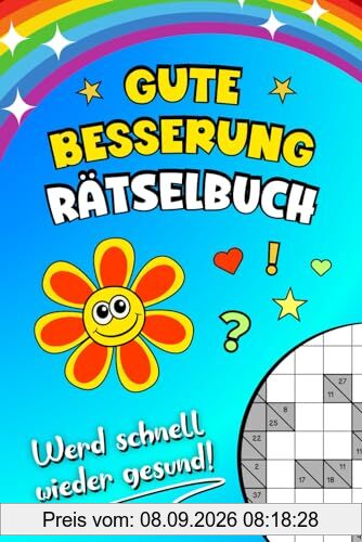 Gute Besserung Rätselbuch - Werd schnell wieder gesund: Rätsel Genesungsgeschenk zur Aufmunterung und Beschäftigung (Krankenhaus Geschenk)