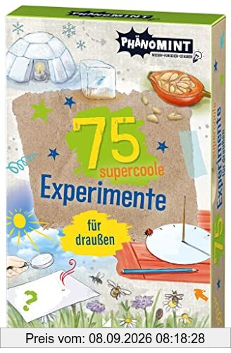 moses. PhänoMINT 75 supercoole Experimente für draußen | Spannende Experimente und wissenswertes über die Phänomene der Natur | Kartenset für Kinder ab 8 Jahren