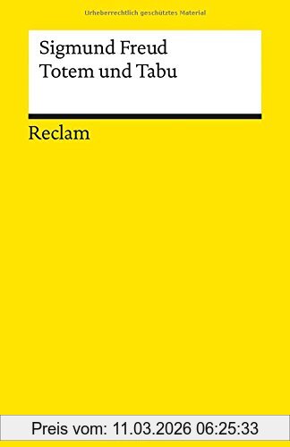 Sigmund Freud Totem Und Tabu (Reclams Universal-Bibliothek)
