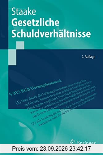 Gesetzliche Schuldverhältnisse (Springer-Lehrbuch)