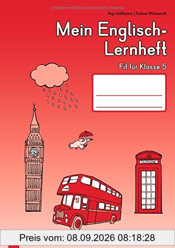 Mein Englisch-Lernheft: Fit für Klasse 5