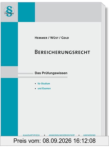 12300 - Skript Bereicherungsrecht: Das Prüfungswissen für Studium und Examen (Skripten - Zivilrecht)