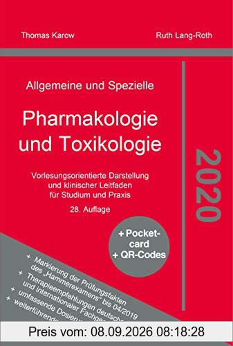 Pharmakologie und Toxikologie 2020 Thomas Karow