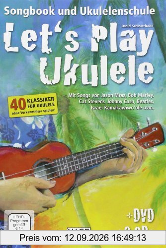 Let's Play Ukulele mit 2 CDs + DVD