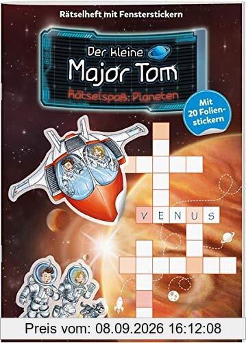 Der kleine Major Tom Rätselheft mit Fensterstickern: Planeten: Mit 20 Folienstickern extra!