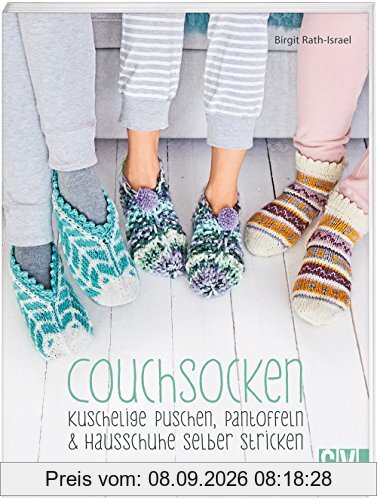 Couchsocken: Kuschelige Puschen, Pantoffeln & Hausschuhe selber stricken