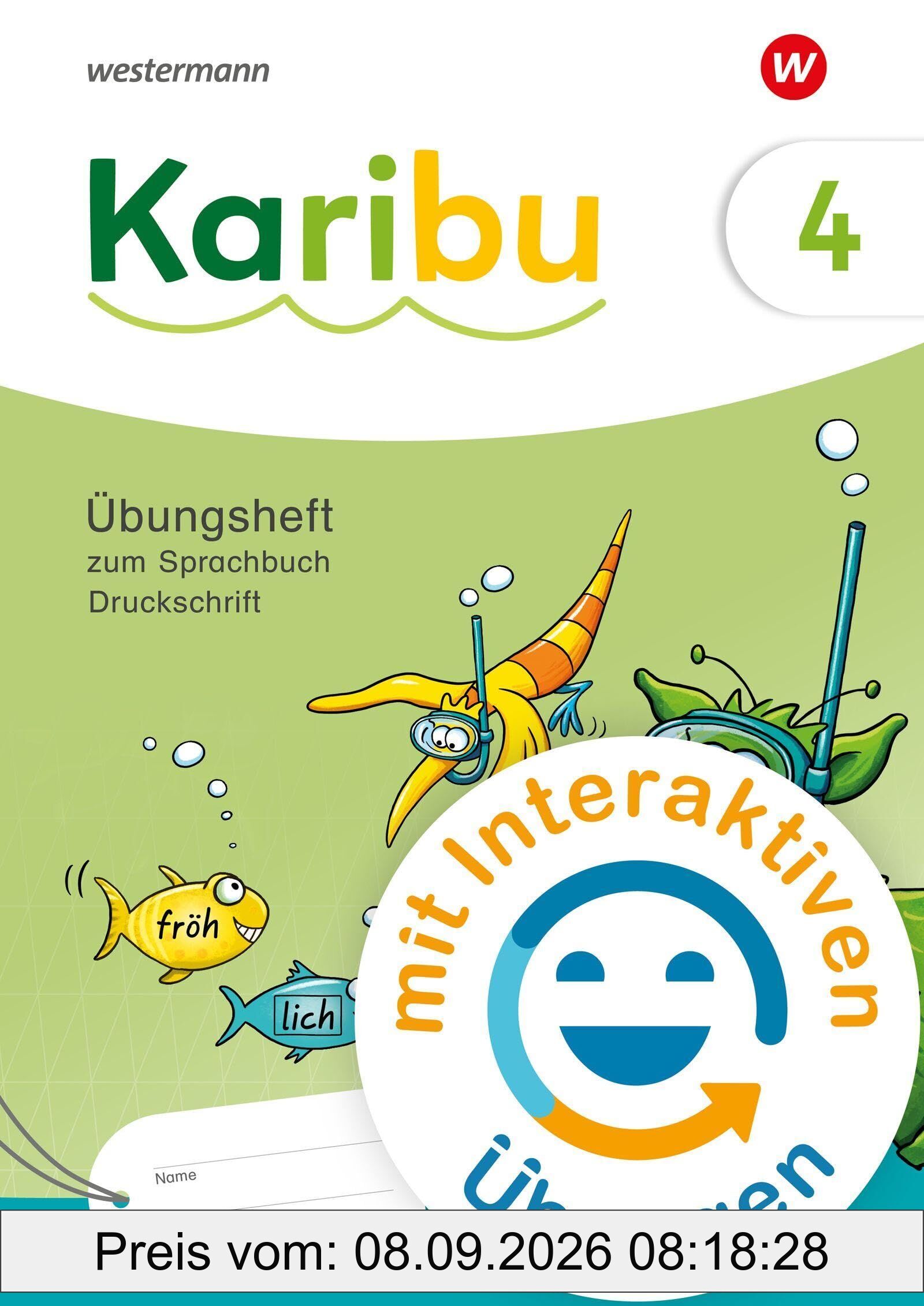 Karibu 4. Übungsheft 4 Druckschrift zum Sprachbuch mit interaktiven Übungen