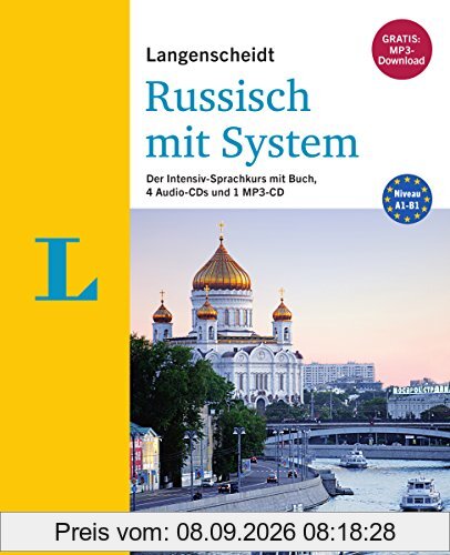 Langenscheidt Russisch mit System - Sprachkurs mit Buch, 4 Audio-CDs, 1 MP3-CD und MP3-Download: Der Intensiv-Sprachkurs mit Buch, 4 Audio-CDs und 1 MP3-CD (Langenscheidt Sprachkurse mit System)