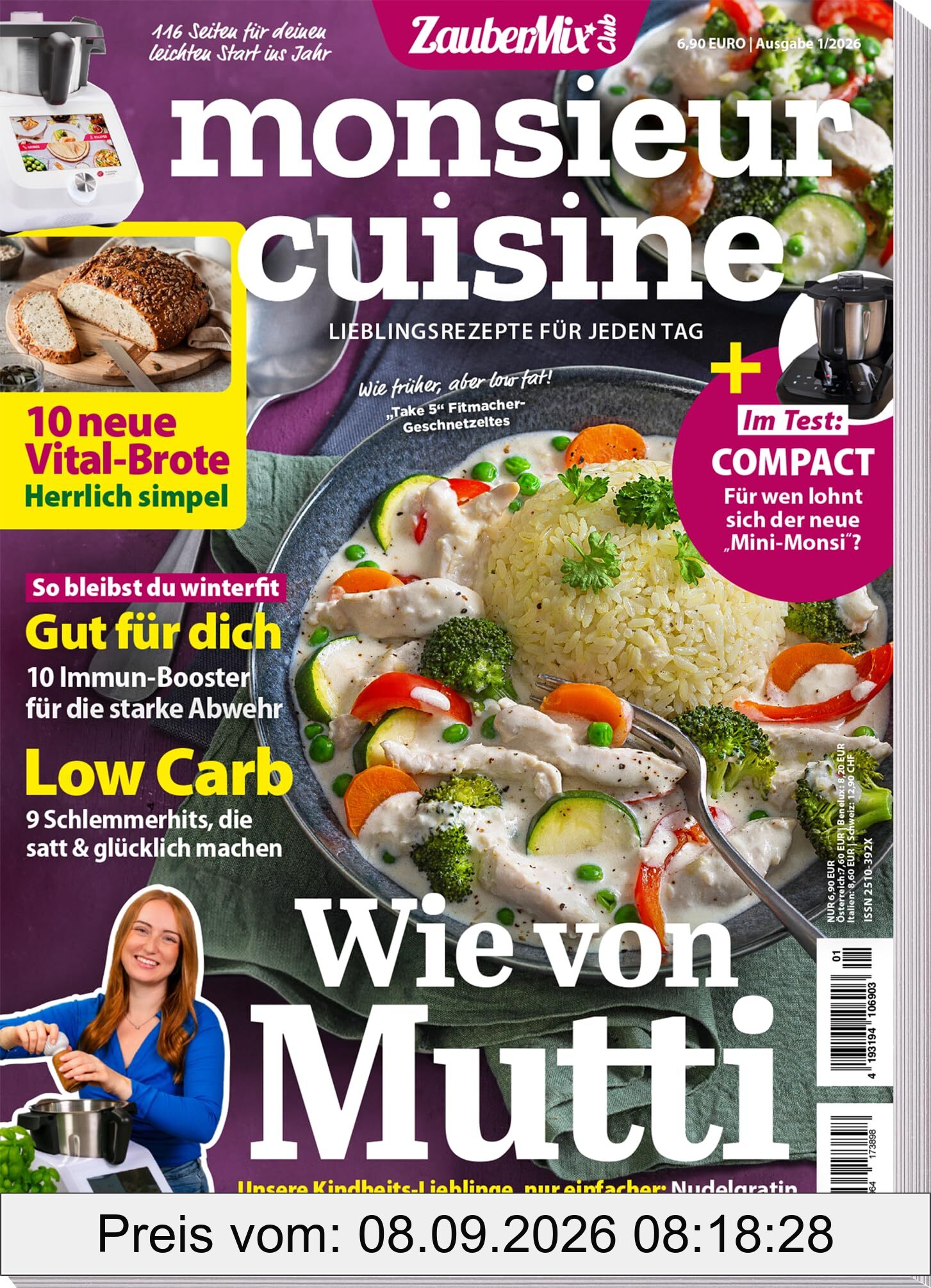Monsieur Cuisine by Zaubermix 01/26 - 10 neue VItal Brote - Low Carb - Immun Booster - Im TEST: Monsieur Cuisine COMPACT