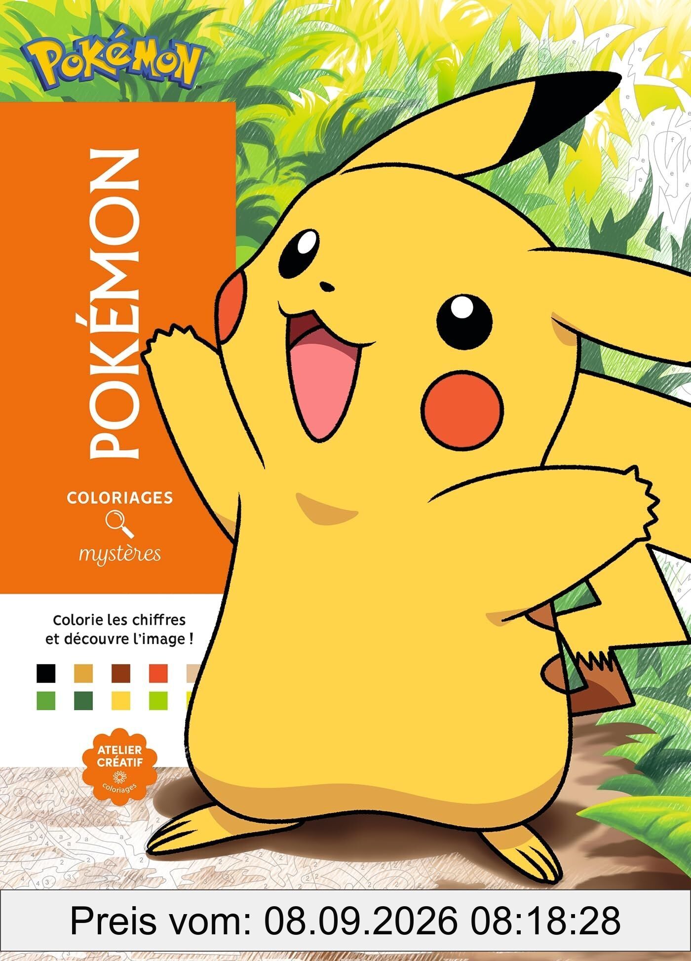 Coloriages mystères - Pokémon: Colorie les chiffres et découvre l'image