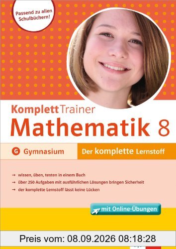 KomplettTrainer Gymnasium Mathematik 8. Klasse: Buch mit Online-Übungen