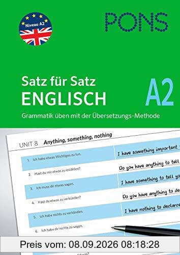 PONS Satz für Satz - Übungsgrammatik Englisch A2: In einfachen Schritten zum perfekten Englisch