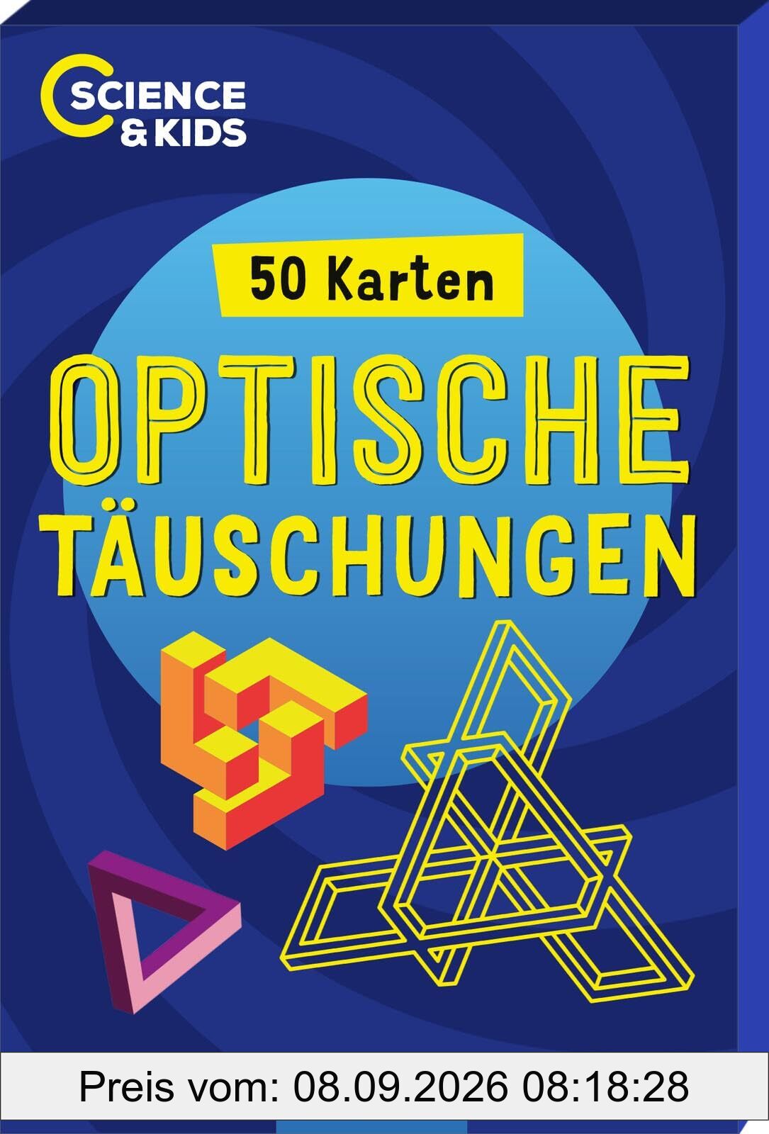 Science & Kids – Optische Täuschungen: 50 Karten | Kartenbox mit 50 verblüffenden Illusionen ab 8 Jahren