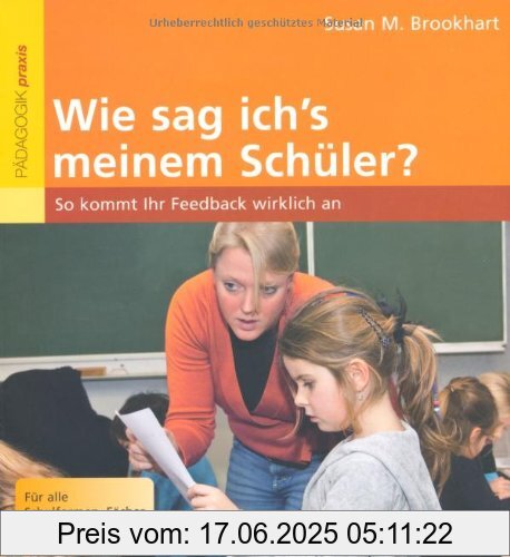 Binding : Taschenbuch, Edition : 1, Label : Beltz, Publisher : Beltz, medium : Taschenbuch, numberOfPages : 106, publicationDate : 2010-01-25, authors : Brookhart, Susan M., languages : german, ISBN : 3407626754
