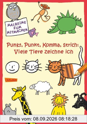 Punkt, Punkt, Komma, Strich: Viele Tiere zeichne ich