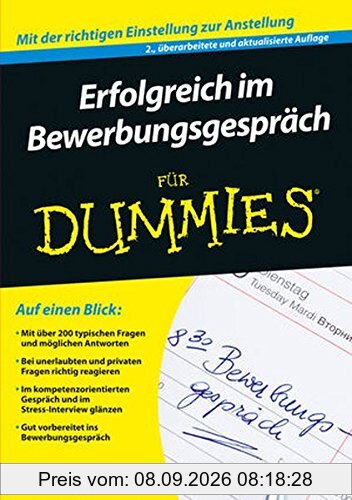 Erfolgreich im Bewerbungsgespräch für Dummies