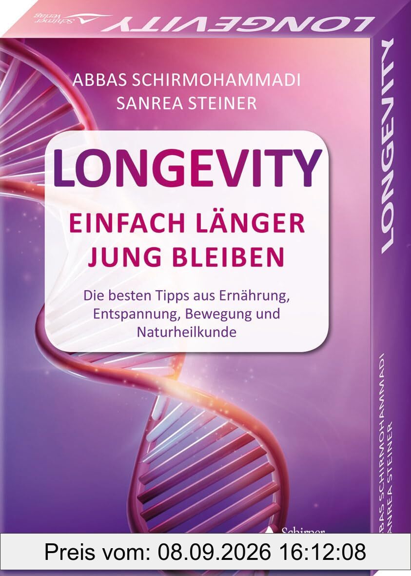 Longevity – Einfach länger jung bleiben - Die besten Tipps aus Ernährung, Entspannung, Bewegung und Naturheilkunde: Set mit Anleitung und 40 Karten