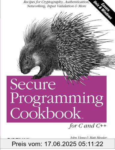 Binding : Taschenbuch, Edition : 1., Aufl., Label : O'Reilly Media, Publisher : O'Reilly Media, medium : Taschenbuch, numberOfPages : 790, publicationDate : 2003-07-25, authors : John Viega, Matt Messier, languages : english