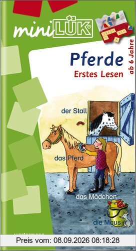 miniLÜK: Pferde Erstes Lesen: Elementares Lernen für Kinder ab 6 Jahren