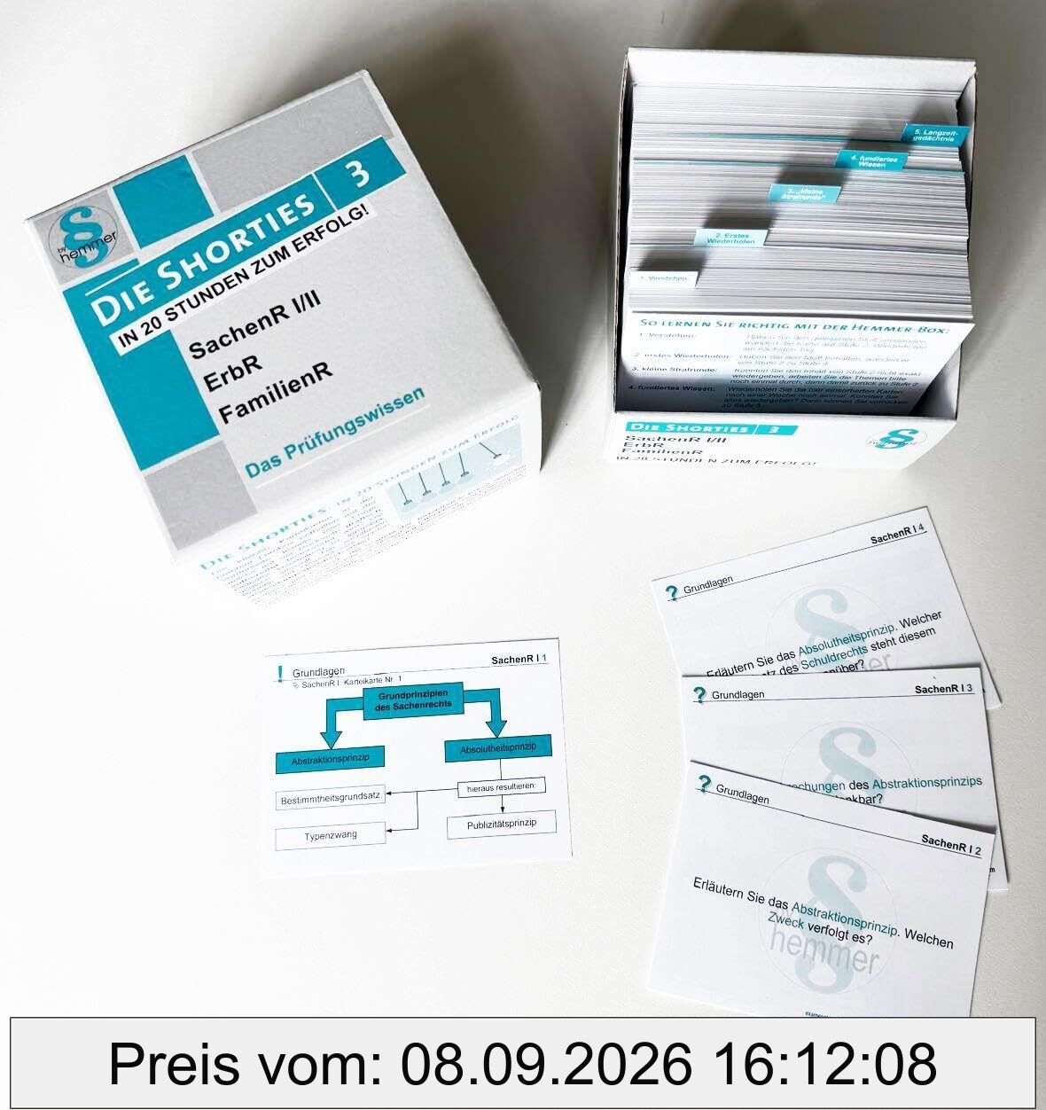 Die Shorties Box III - Erbrecht, Familienrecht, Sachenrecht: Das Prüfungswissen - in 20 Stunden zum Erfolg