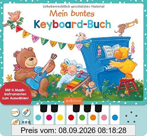Mein buntes Keyboard-Buch: Mit vier Musikinstrumenten zum Auswählen!