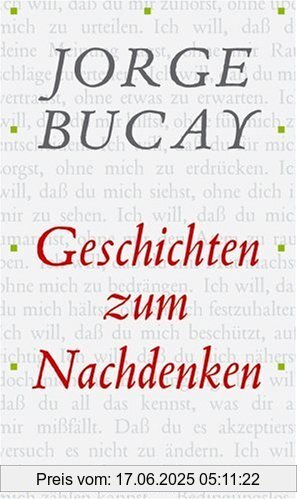 Binding : Gebundene Ausgabe, Edition : 1., Aufl., Label : Ammann Verlag, Publisher : Ammann Verlag, medium : Gebundene Ausgabe, numberOfPages : 140, publicationDate : 2006-08-25, authors : Jorge Bucay, translators : Harrach, Stephanie von, languages : german, ISBN : 3250600962
