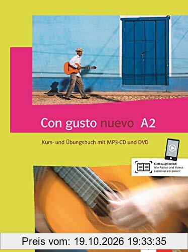 Con gusto nuevo A2: Kurs- und Übungsbuch + MP3-CD + DVD