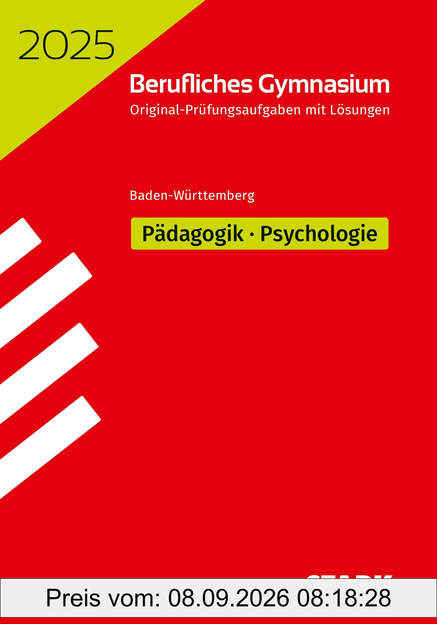STARK Abiturprüfung Berufliches Gymnasium 2025 - Pädagogik/Psychologie - BaWü