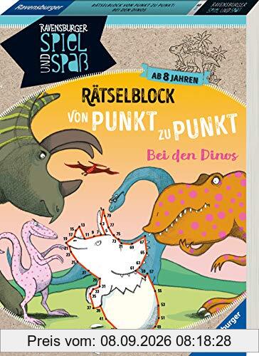 Rätselblock von Punkt zu Punkt: Bei den Dinos (Ravensburger Spiel und Spaß)