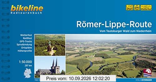 Römer-Lippe-Route: Vom Teutoburger Wald zum Niederrhein, 1:50.000, 295 km, wetterfest/reißfest, GPS-Tracks Download, LiveUpdate (Bikeline Radtourenbücher)