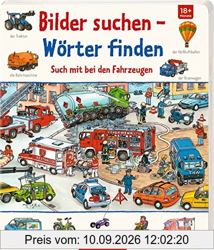 Such mit bei den Fahrzeugen (Bilder suchen - Wörter finden)
