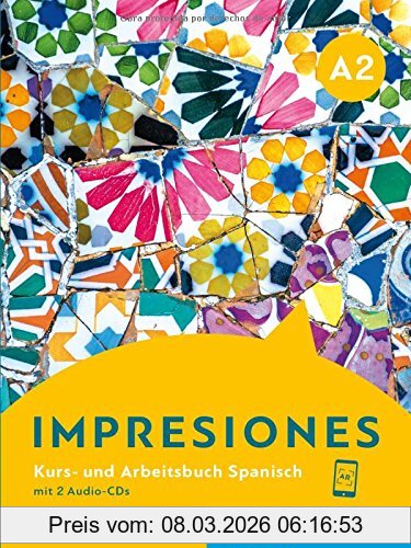 Olga Balboa Sánchez Impresiones A2, Kursbuch + Arbeitsbuch + 2 Audio-CDs