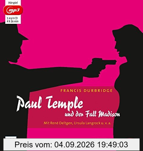 Paul Temple und der Fall Madison: Hörspiel mit René Deltgen, Ursula Langrock u.v.a. (1 mp3-CD)
