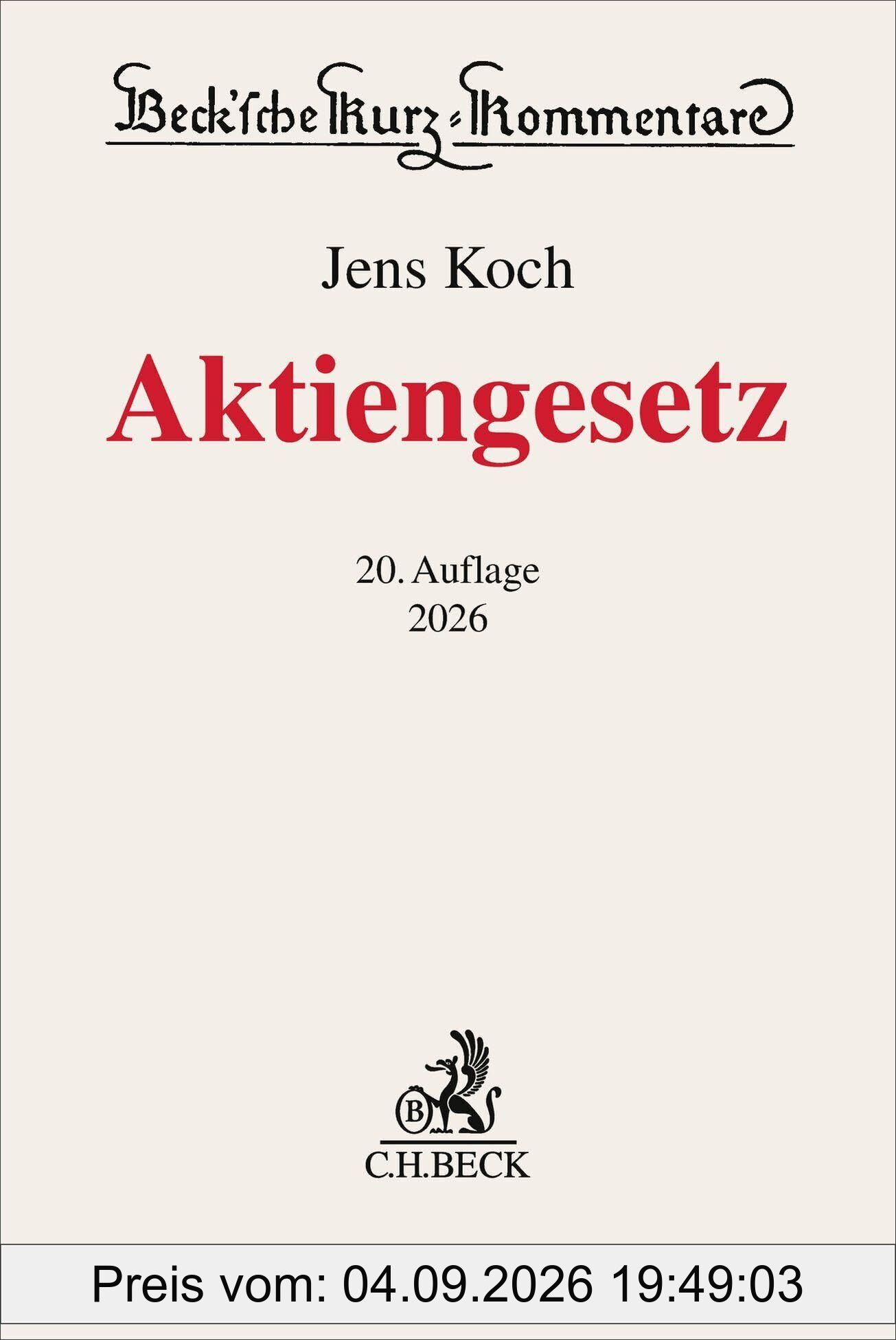 Aktiengesetz. AktG