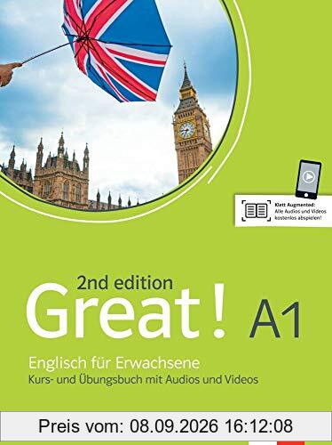 Great! A1, 2nd edition: Englisch für Erwachsene. Kurs- und Übungsbuch mit Audios und Videos (Great! 2nd edition: Englisch für Erwachsene)