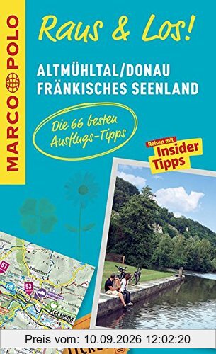 MARCO POLO Raus & Los! Altmühltal, Donau, Fränkisches Seenland: Das Package für unterwegs: Der Erlebnisführer mit großer Erlebniskarte