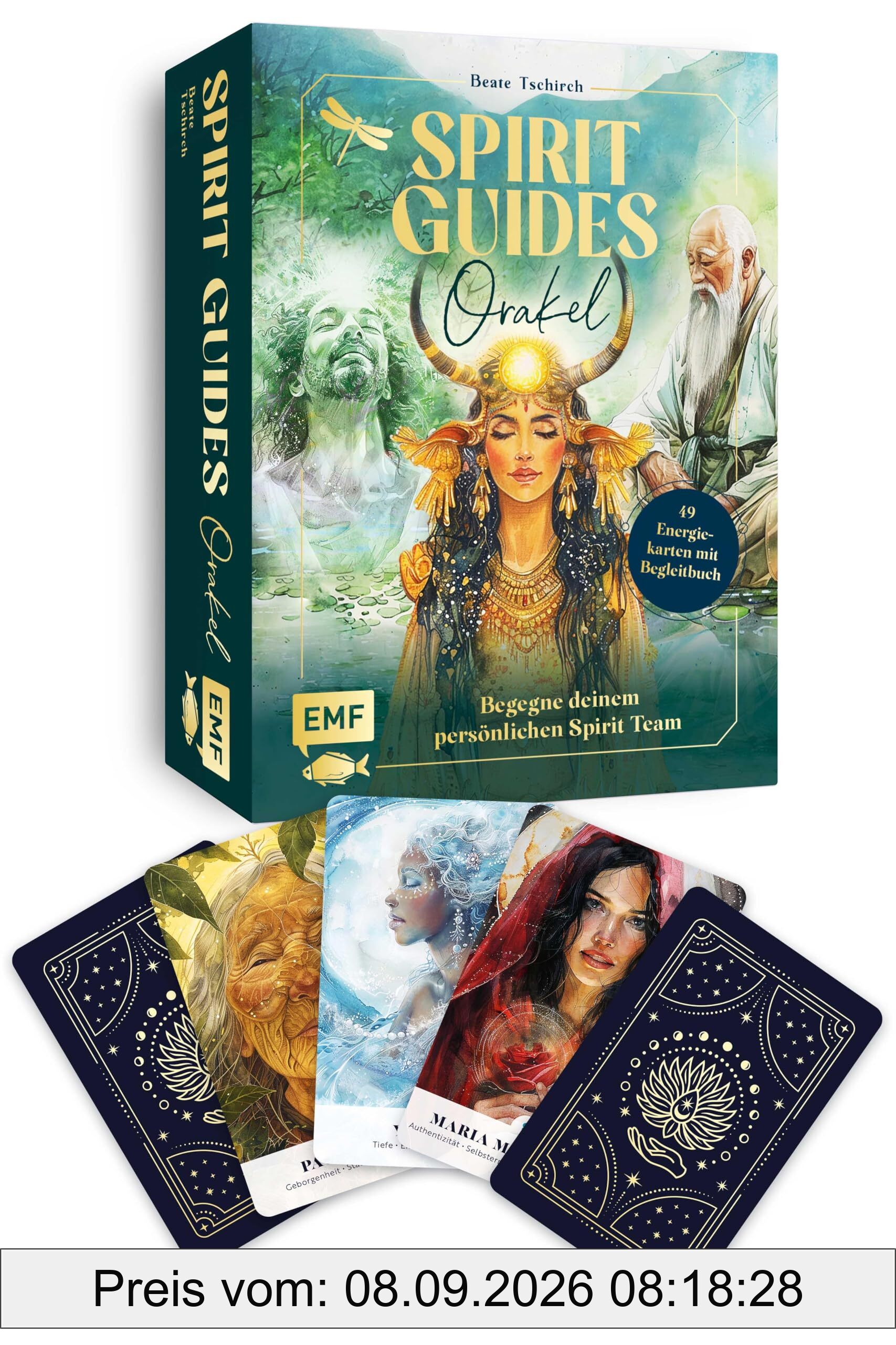 Orakel-Kartenset: Spirit Guides | 49 Energiekarten mit Begleitbuch: Begegne deinem persönlichen Spirit Team – Engel, Naturgeister, Gottheiten aus ... und Religion und aufgestiegene Meister*innen