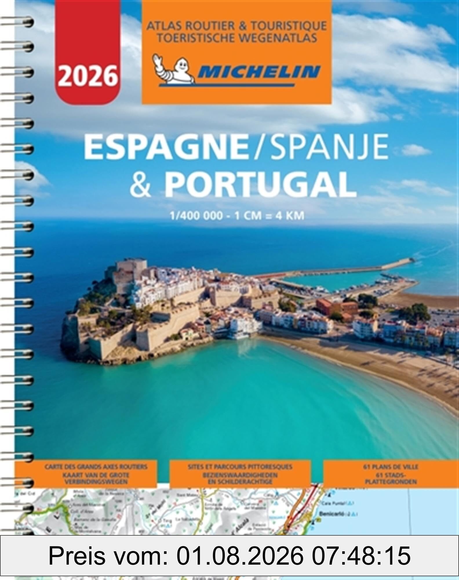 unbekannt Espagne & Portugal 2026 , Atlas Routier & Touristique. Spanje & Portugal 2026 , Toeristische Wegenatlas